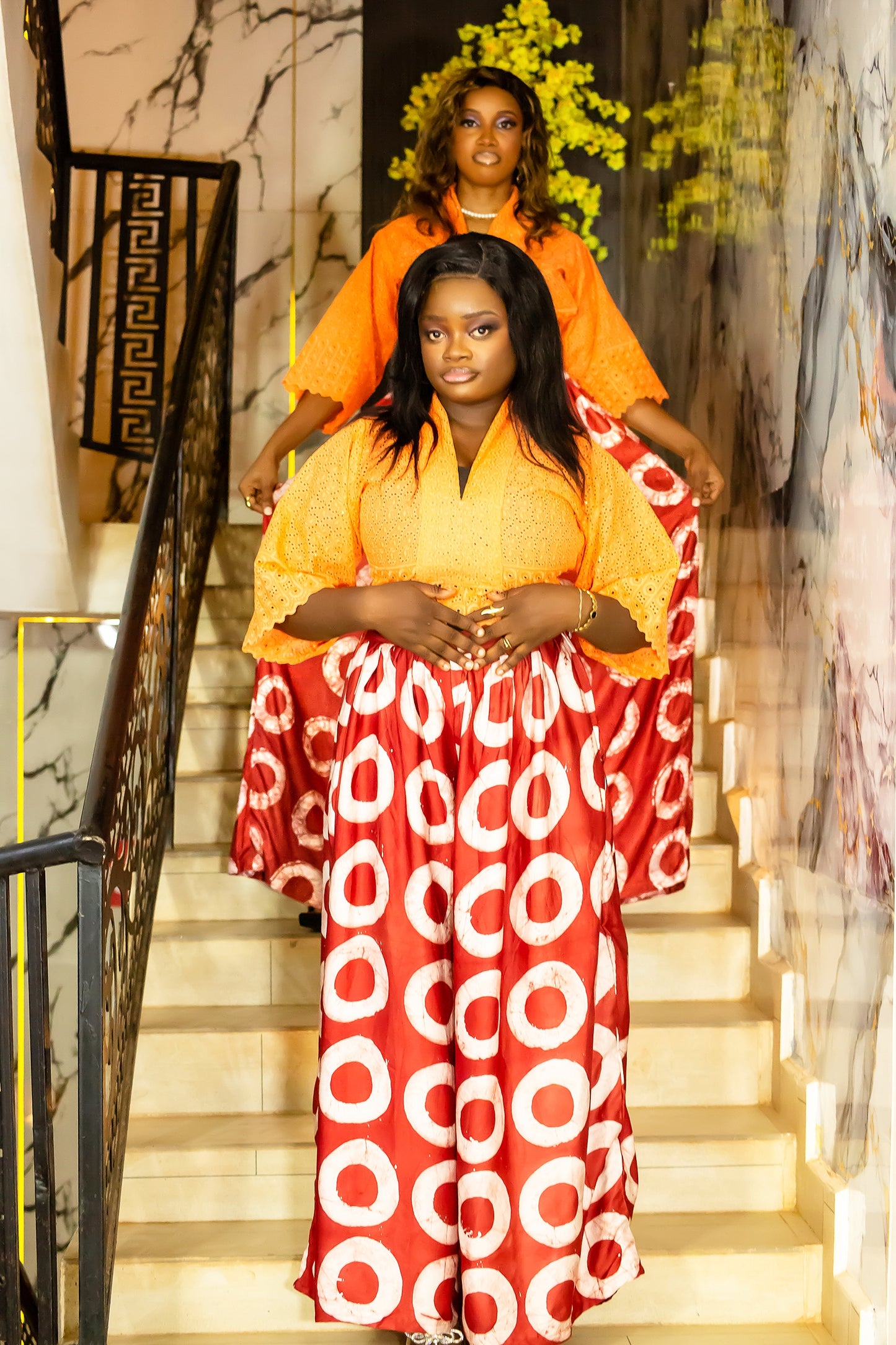 Adùn Eyelet-Adire Set